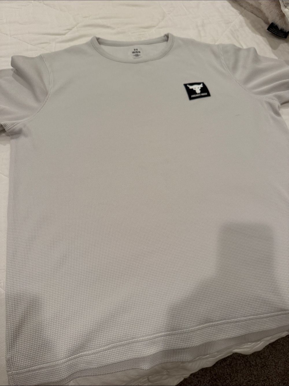 Project Rock Mens Under Armour Fitted Thermal short sleeve shirt-size Large